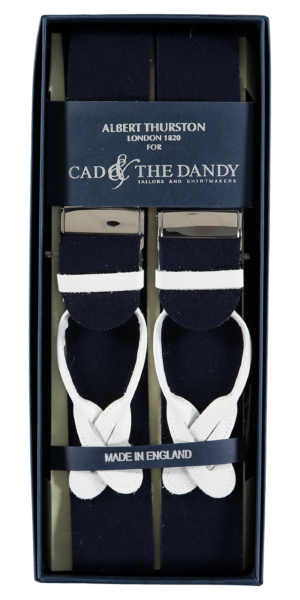 albert-thurston-boxcloth-braces-navy-white albert-thurston-boxcloth-braces-navy-white