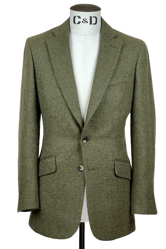 Hunter Green Tweed Jacket Front