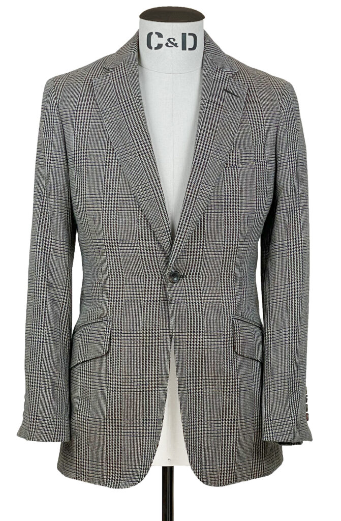Lambswool Check Jacket Front