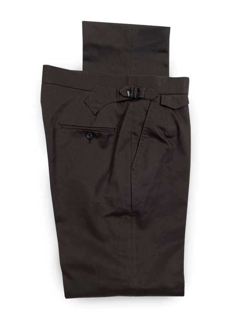Cotton Trousers - Dark Brown