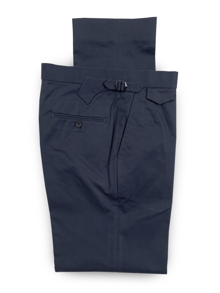 Cotton Trousers - Dark Navy