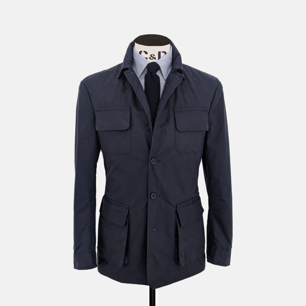 Navy Wax Jacket