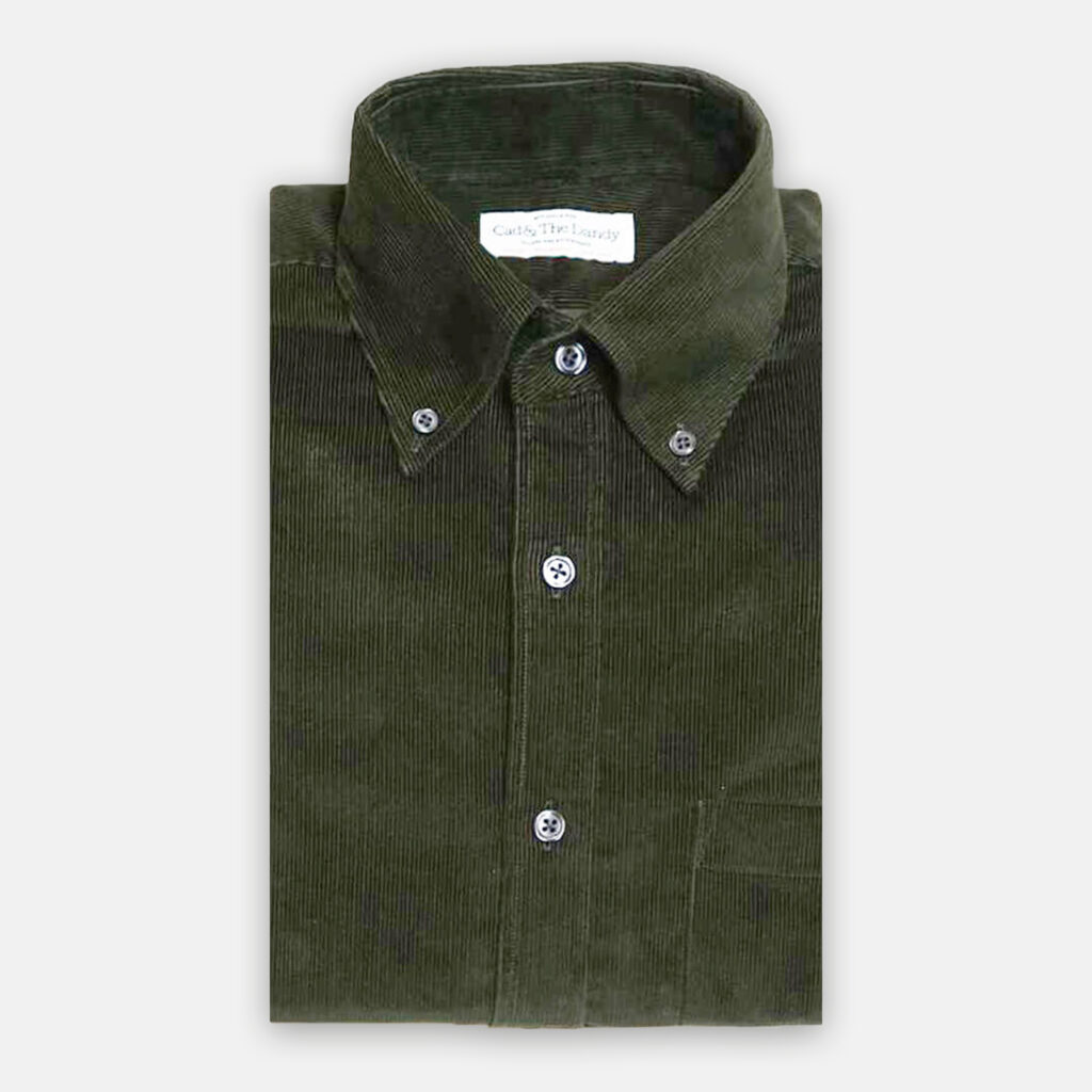 Button Down Green Cord