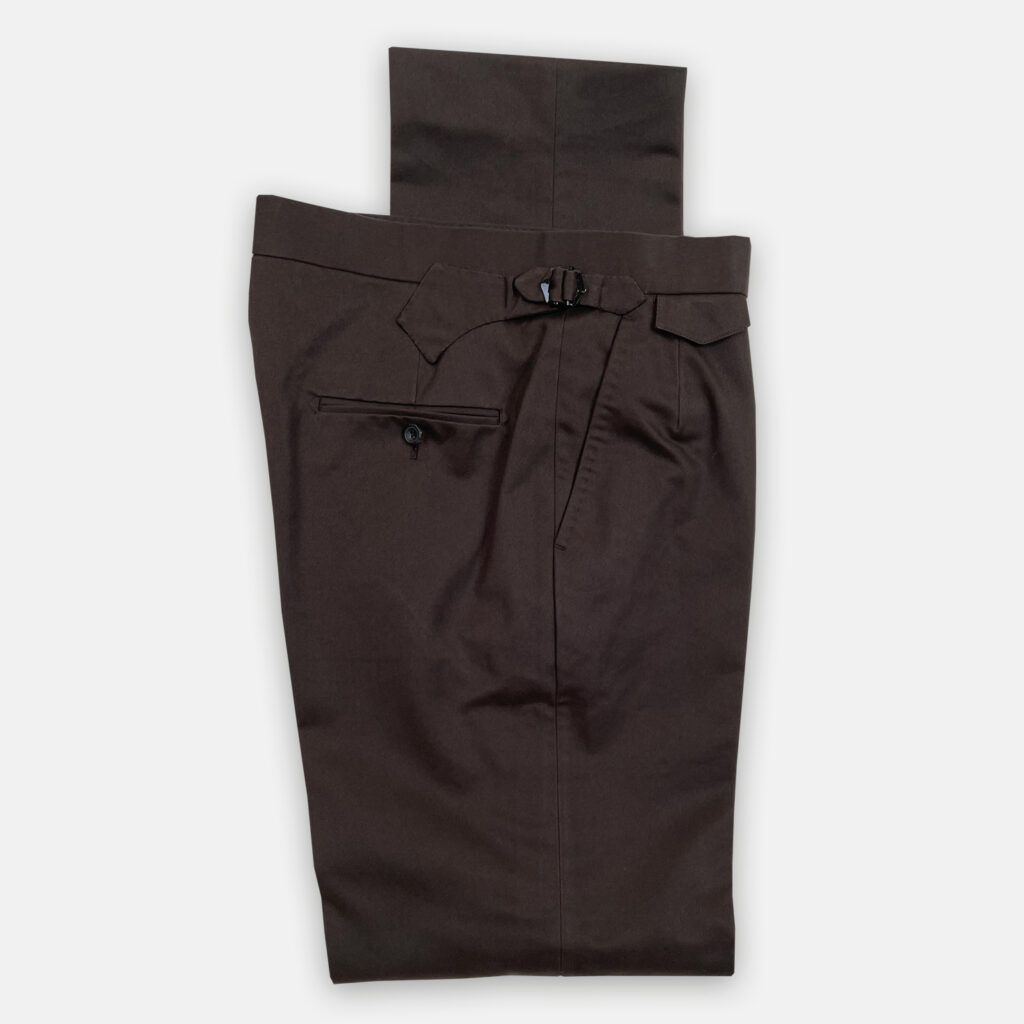 Brown Cotton Trouser