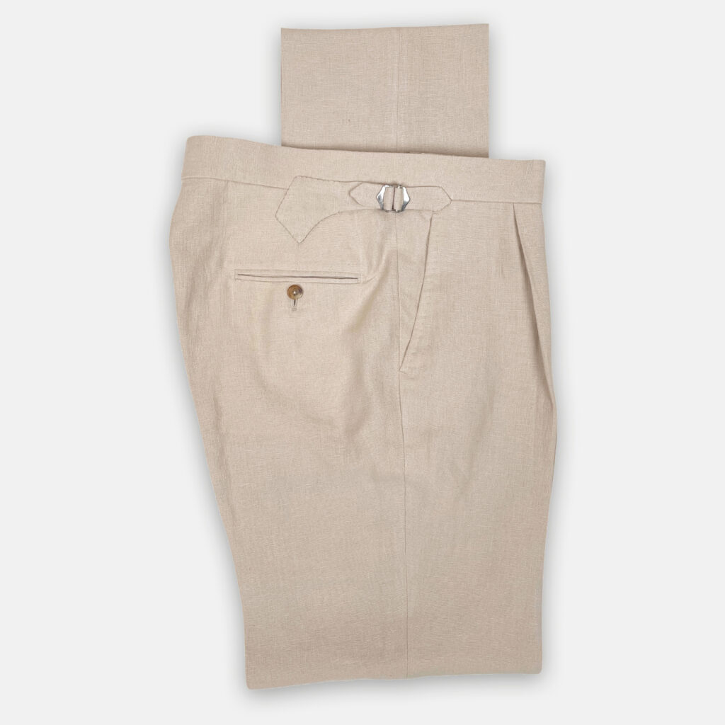 Cream Linen Pants