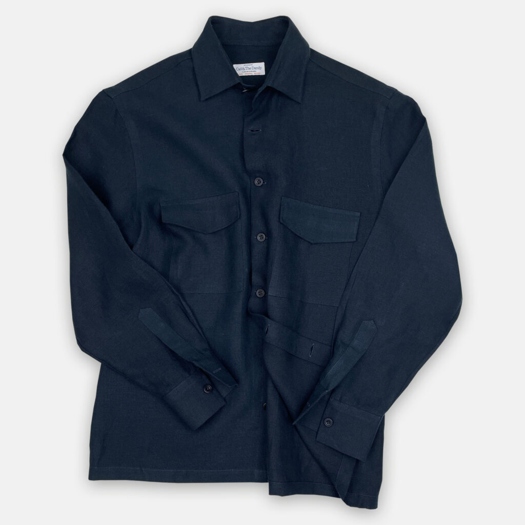 Navy Overshirt Front